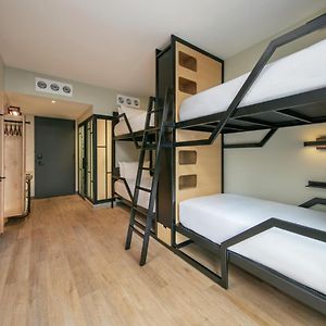 Quad Bunk Larger Guest room 4 Twin bunk Mobility Hearing Accessible w or Roll Shower